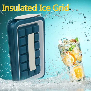

36 Lattice Insulation Ice Cube Folding Ice Tray Household Ice Storage Box Ice Cube Mold Food Grade Kitchen Tool Beer Ice Maker