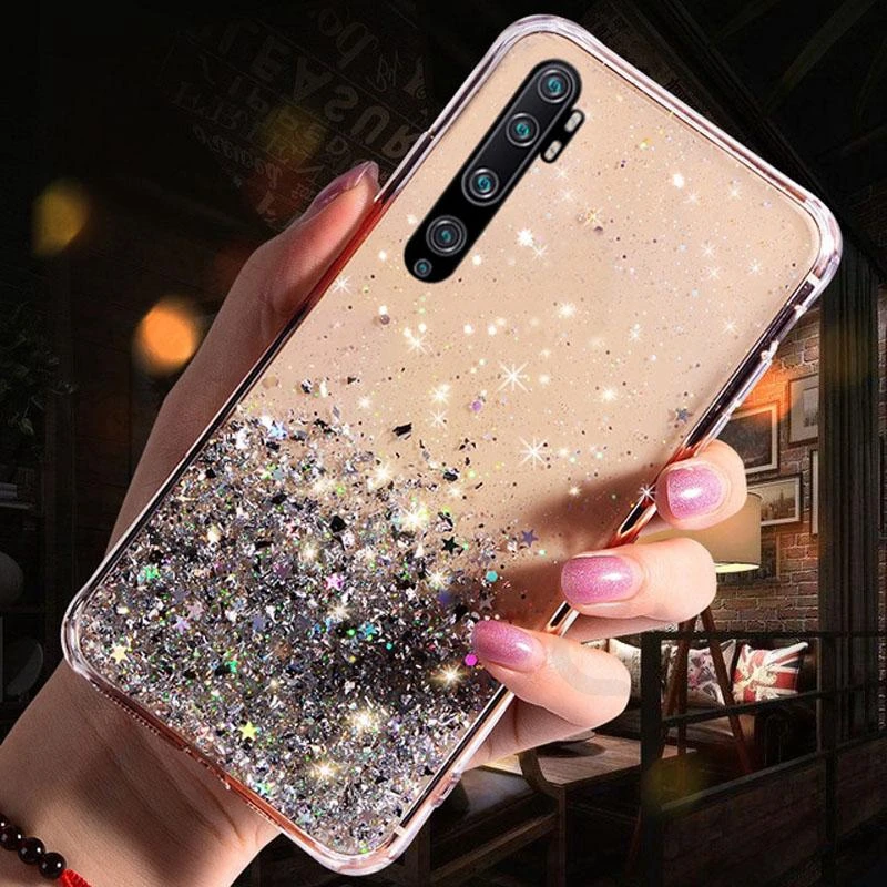 Cute Girly Glitter Case for xiaomi redmi 9A 9 9C 8 8A 7A Cover on redmi note 9 Pro 8 9S 7 6 8T Mi 10 Lite 9 A3 9T Note 1_voghion.com