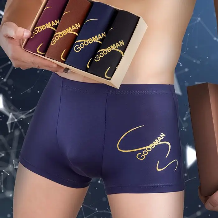 4 шт. Мужское нижнее белье boxershorts мужские трусы боксеры бамбуковые сетчатые