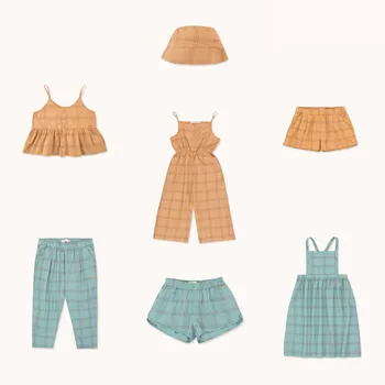 

Pre-sale Kids Sets TC-2020 Baby Boys Summer Open Back Dress Toddler Girls Full Print Stripe T-shirt Children Sleeveless Outfits