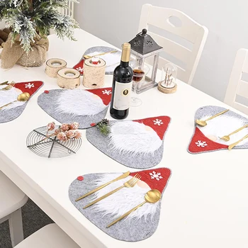 

Creative Christmas Decor Table Runner Faceless Santa Gnome Table Runner For Party Dining Table Decoration 3 style