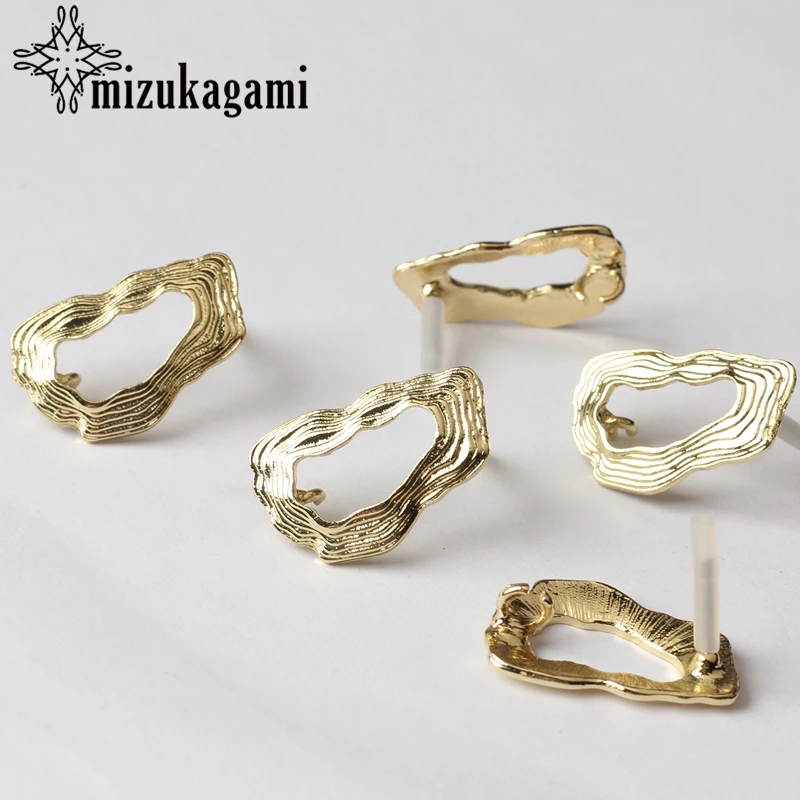 

6pcs/lot Zinc Alloy Irregular Geometric Metal Earrings Base Connectors Linker For DIY Tassel Earrings Jewelry Accessories