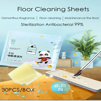 

DISHANG 30PC Floor Cleaning And Care Agent For All Floors Sterilize, Mold, Prevent Cracking And Improve Brightness,Mop solution