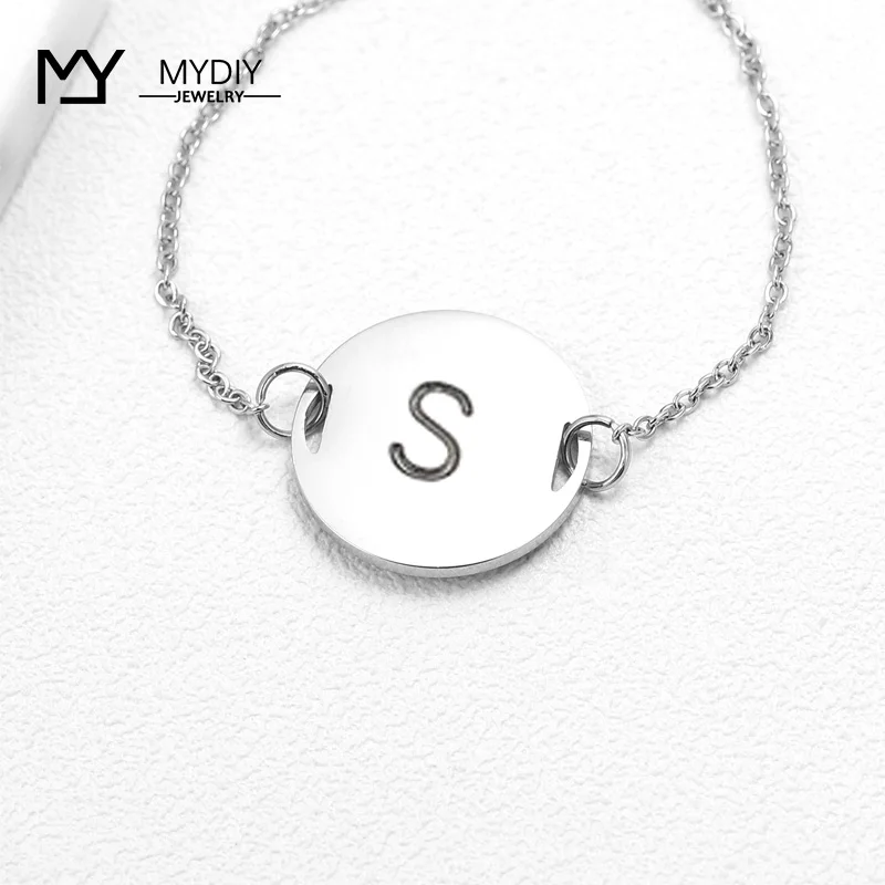 

Handwriting Disc Bracelet • Custom Handwriting Engraved Disc • Personalized Keepsake Jewelry • Sentimental Gift • Mother Gift
