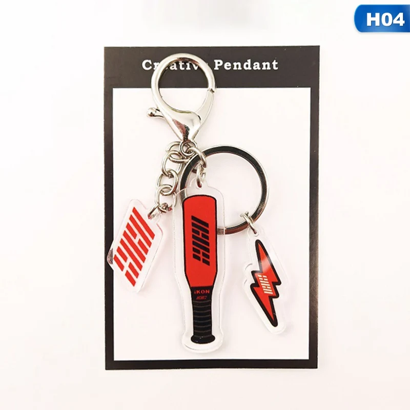 KPOP NCT IZONE Red Velvet IKON Produce 101 X ONE Keychains Key Chains Chain Ring Keyring Pendant Fans Gilfs Wholesale New