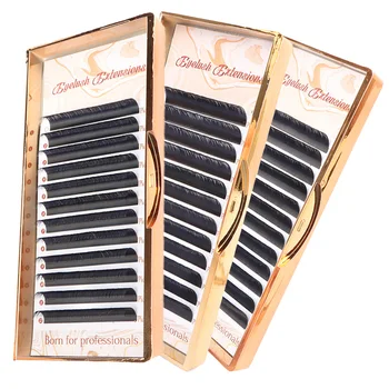 

Mink False Eyelashes Extensin All Sizes Eyelashes C CC D DD Curl Silk Fiber Individual Fake Eyelash Russian Volume 12 Lines