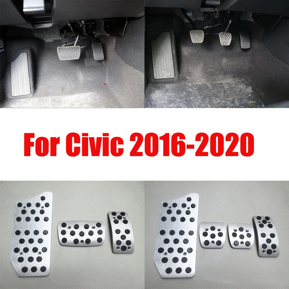 ホンダシビック05 Lhdアルミパッドペダルセットガスでフットレスト Mt車のアクセサリー不要掘削 ペダル Aliexpress