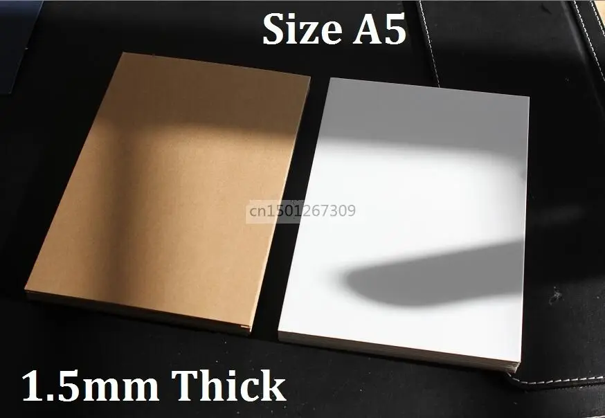 2mm Thickness Size A5 Plain Kraft Chipboard Sheet Heavy Duty