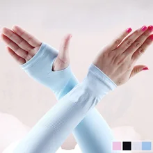 Летние ледяные солнцезащитные мужские манжеты женские ультрафиолет ray Arm Guard рукава вискоза нарукавники перчатки тонкие для вождения