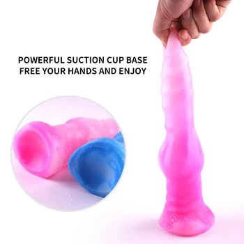 Realistic Animal Dildo For Women Masturbation Sex Toys Huge Dog Dildo With Suction Cup Anal Plug Adult Sex Toys For Women 5