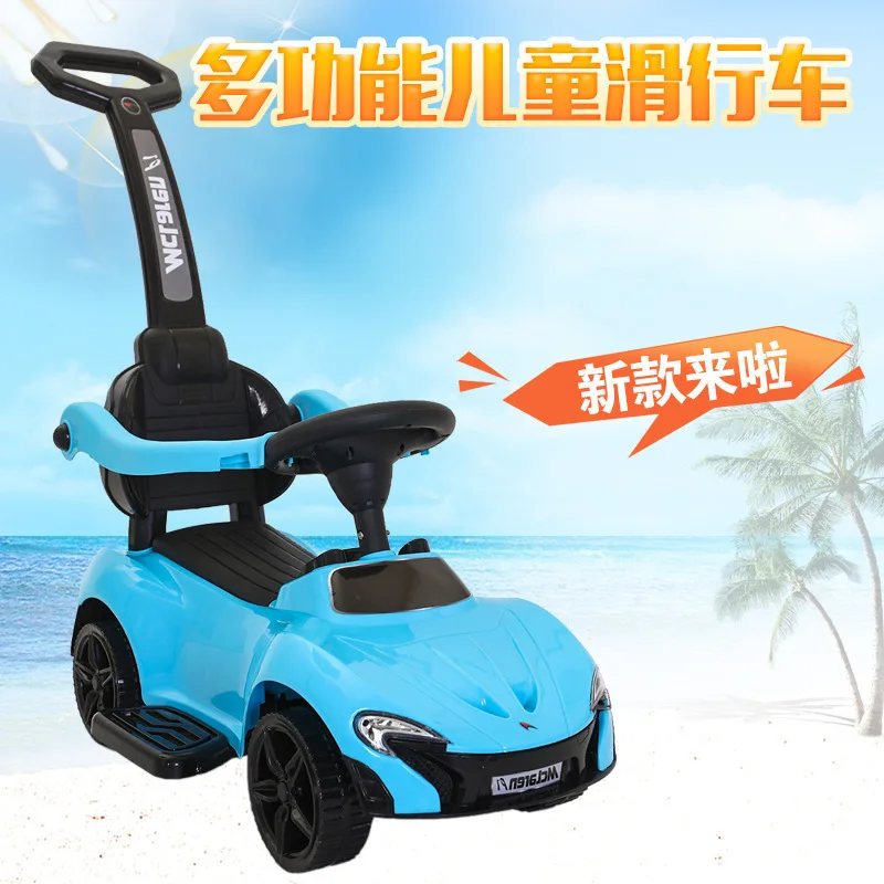  2019 New Upgrade Multifunction Baby Walker Children Ride on Toy Car Four Whell Push Trolley Kids To