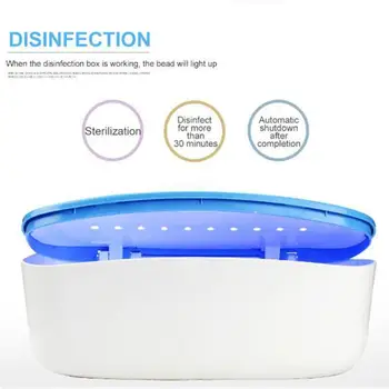 

Car UV Disinfection Box Portable for Disposable Mask Manicure Tools UVC Band Ultraviolet Sterilizer Disinfection Case Safe