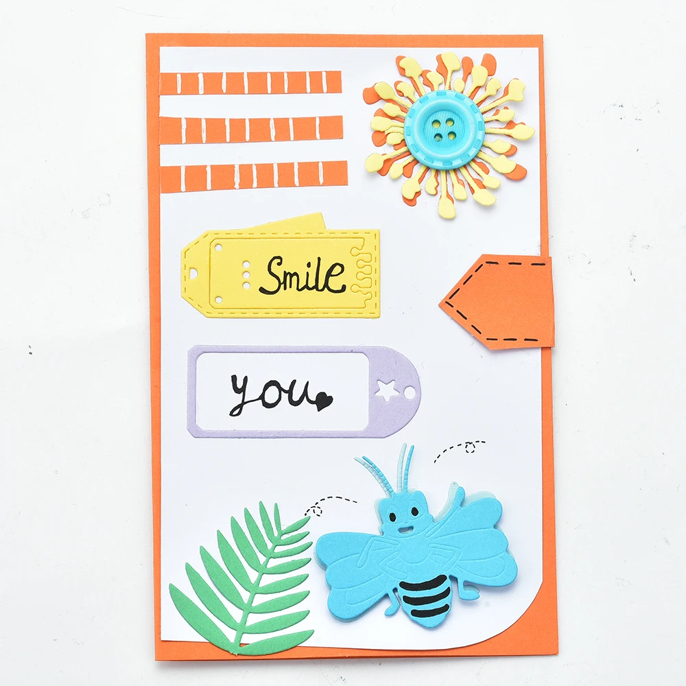 

Naifumodo Happy Bee Metal Cutting Dies New 2019 for Craft Dies Scrapbooking Embossing Stencil DIY Die Cut Card Decoration