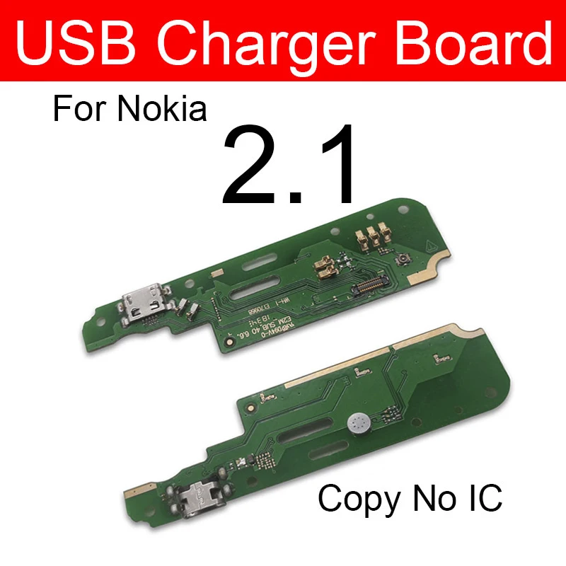 Плата для зарядки микрофона и USB для Nokia 1, 2, 2,1, 3, 3,1, 5, 5,1 Plus, X5, 2GEN, TA-1054, микрофонная зарядка, usb-разъем, запасная плата - Цвет: For NK 2.1 Copy