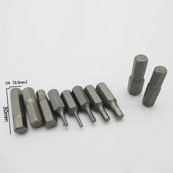 

10pcs 1/4" Extension Drill Bit Bar Extension Hex Socket Power Impact Driver Screwdriver Bits H1.5 H2 H2.5 H3 H4 H5 H5.5 H6 H7 H8