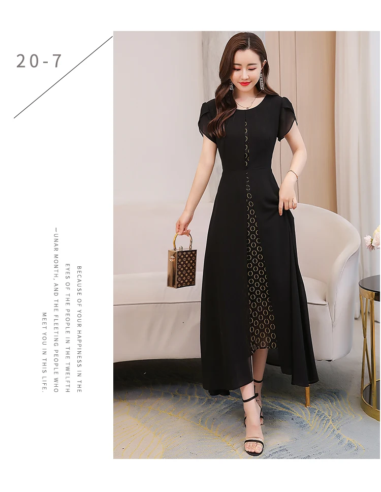 קיץ בציר 4XL בתוספת גודל Boho ארוך שמלה קיצית 2020 מוצק מזדמן חוף Midi שמלת קוריאני נשים Bodycon שחור המפלגה מקסי vestido