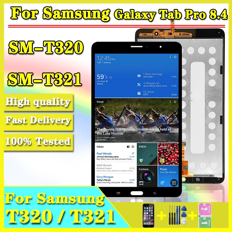 Оригинальный ЖК-дисплей для Samsung Galaxy Tab Pro SM-T320 T321 T325 с сенсорным экраном и