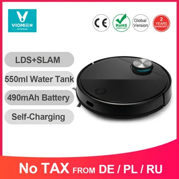 

2020 VIOMI V3 Robot Vacuum Mopping, 2600Pa,Quiet,Self-Charging Robotic Vacuum Cleaner, Cleans Hard Floors to Medium-Pile Carpets