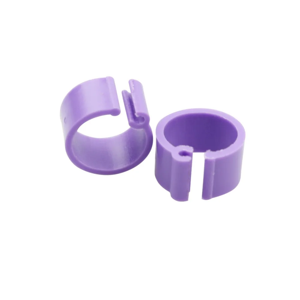 purple 100 pcs 100 pcs8mm Открытое кольцо для лапки голубя разнообразие цветов птицы ноги кольца принадлежности для голубей товары для птиц птицы - Цвет: purple 100 pcs
