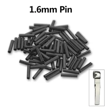 

RIOOAK 100PCS Remote Control Key Blank Fixed Pin 1.6MM PIN Fixed for Folding Remote Key Blade L:8MM D:1.6MM for KD / VVDI key