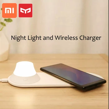 

Xiaomi Yeelight Wireless Charger Pad with LED Night Light Lamp Magnetic Attraction Fast Charging For iPhone 8 For Samsung Huawei