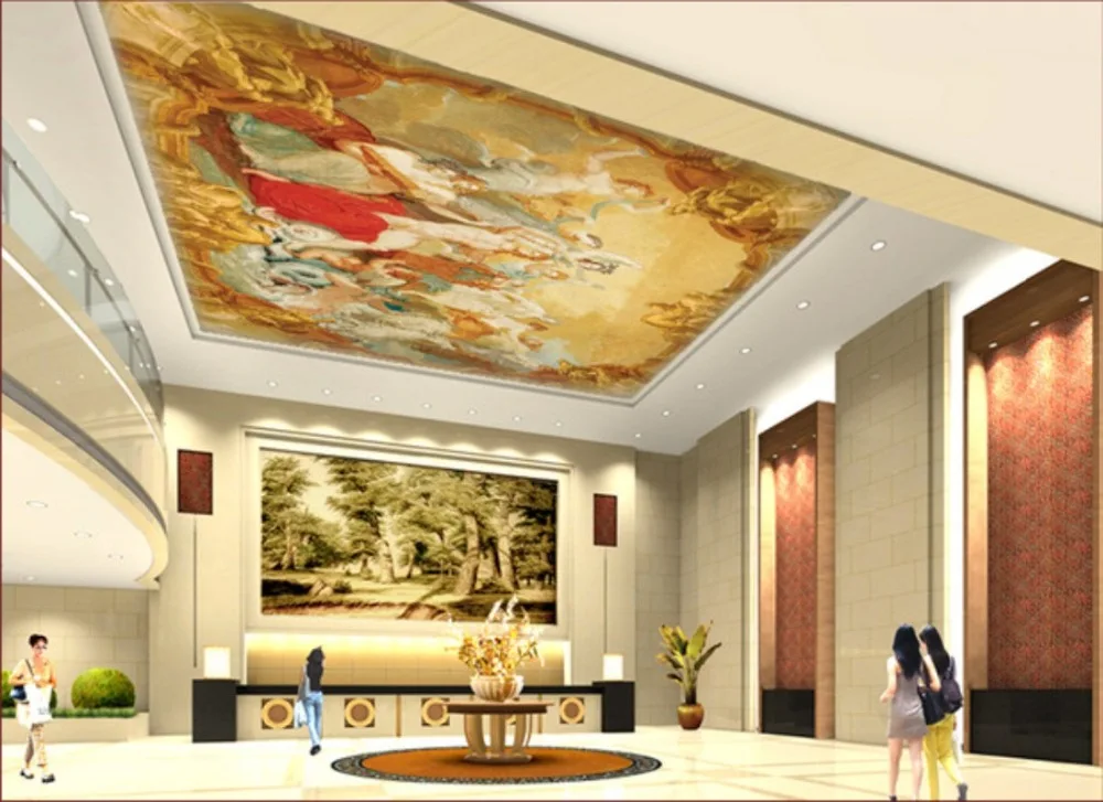 Потолочные обои, фрески для гостиной, спальни, потолочные фрески, Декор 3D, гостиной обои для потолка спальни, Papel De Parede