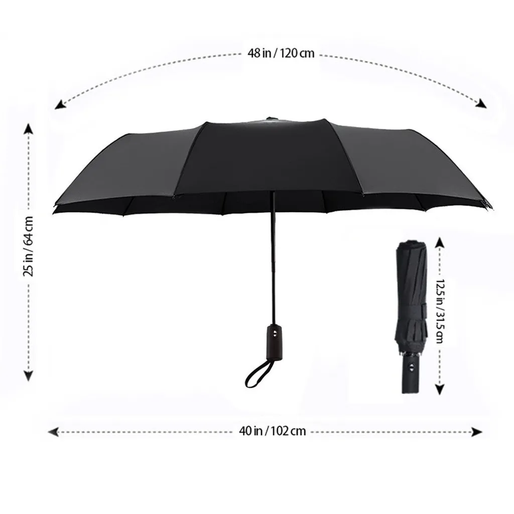 Ветрозащитный двойной слой перевернутый Зонты обратный складной зонтик УФ-защита автоматический черный зонтик дождь Ветрозащитный#45