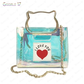 

New waterproof ladies sling bag PVC hot sale shoulder bag colorful messenger bag