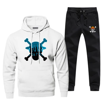 

Japan Anime Sportsman Wear One Piece Casual Fashion Men's Sportswear Comfortable Pants Sweatshirt Harajuku Luffy Chandal Hombre