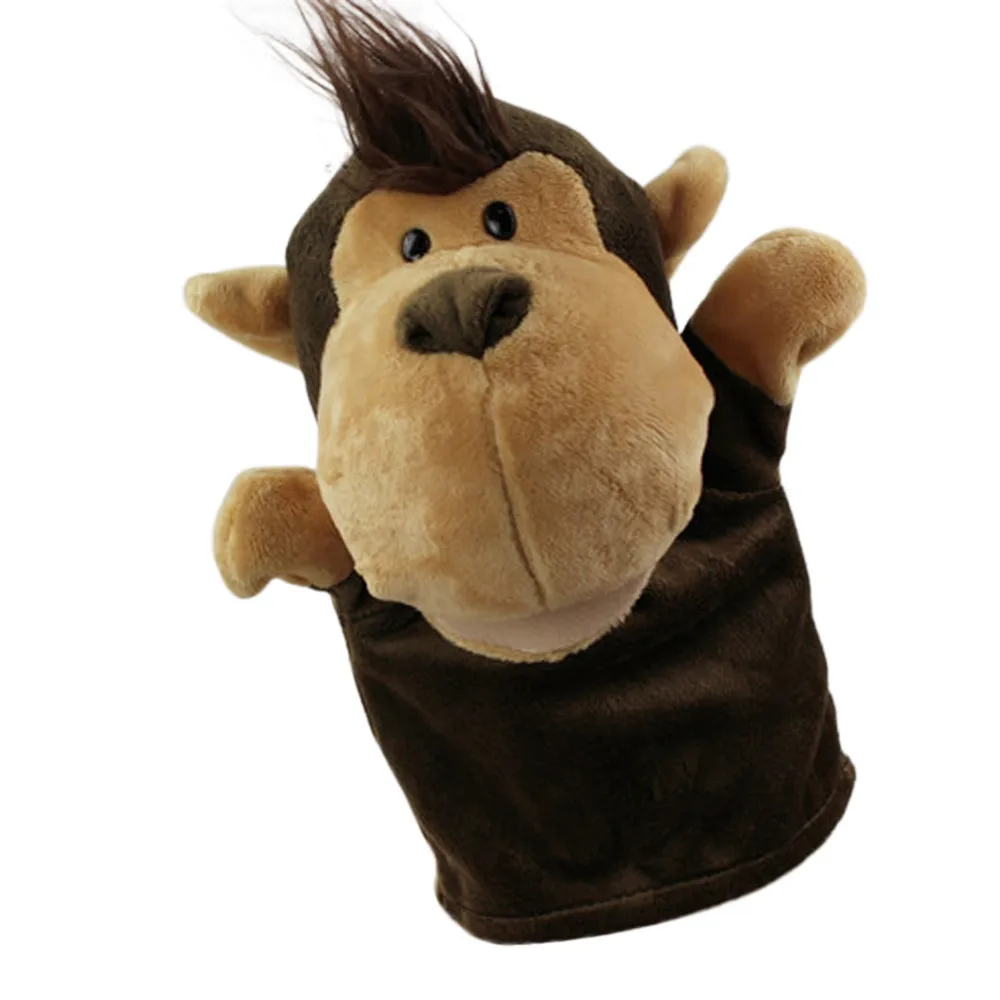 Cute Cartoon Animal Doll Parent-child Interactive Telling Story Kids Glove Hand Puppet Soft Plush Toys #B