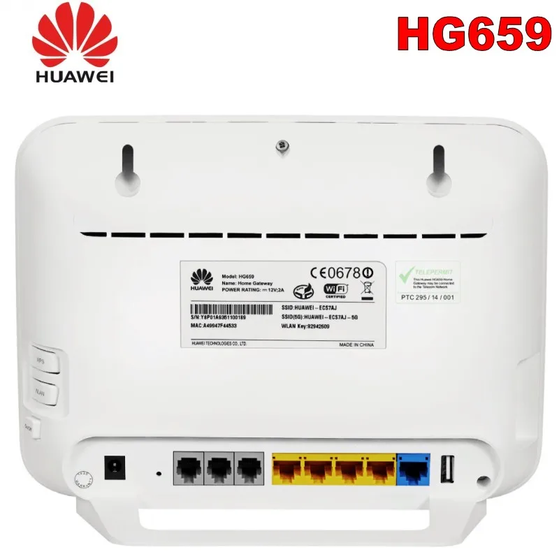 Лот из 10 шт. huawei HG659 домашний шлюз ADSL/VDSL модем маршрутизатор