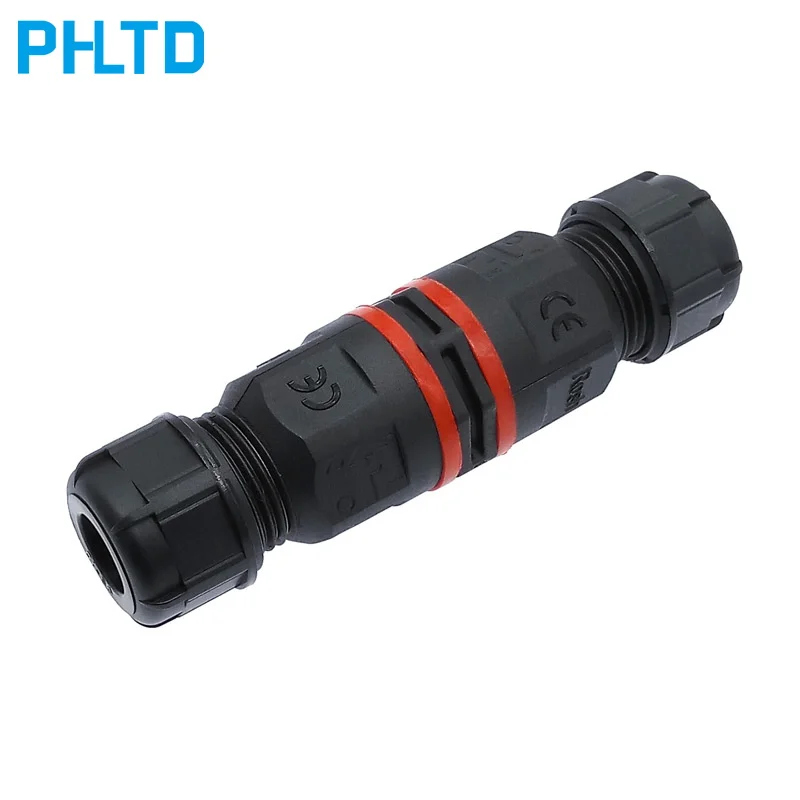 

IP68 waterproof connector I-shaped 2p3p 4p cable sleeve connector quick connect waterproof connector