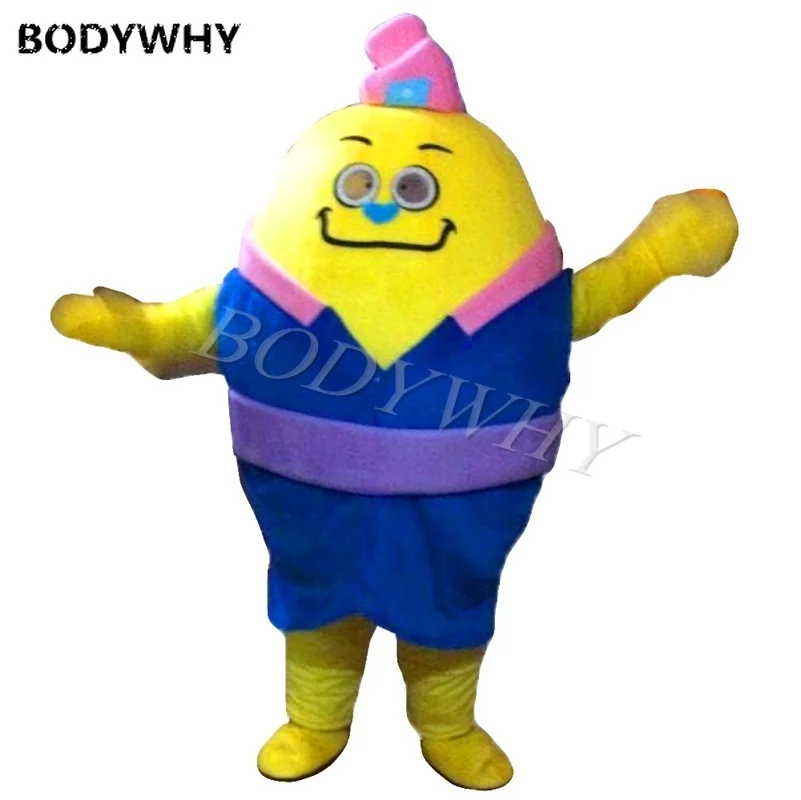 

Yellow Egg Mascot Costume Suits Cosplay Party Game Dress Outfits Clothing Advertising Promotion Carnival Halloween