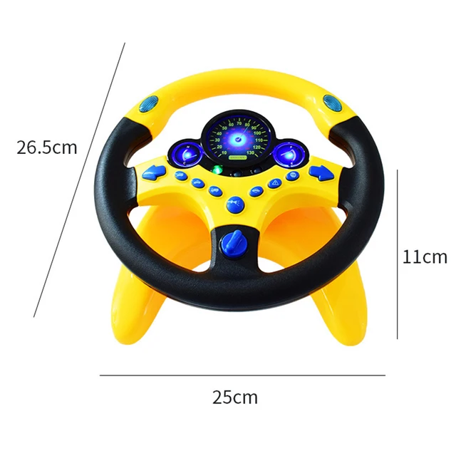 Toy car Wheel Kids Baby Interactive toys Children Steering Wheel with Light Sound Simulation Driving Car Attention Exercise Toys 6