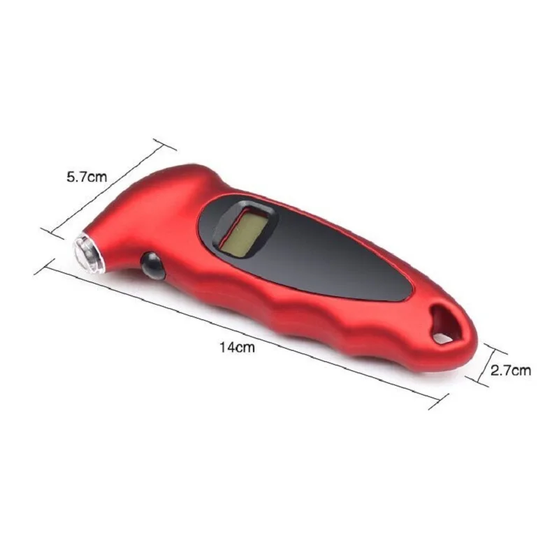 Цифровой манометр в шинах ЖК-дисплей подсветки манометр барометры тестер для автомобиля грузовика мотоцикла