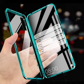 

Metal Magnetic Adsorption Glass Case for Samsung Galaxy S20 Ultra S8 S9 S10 Plus A51 A71 A50 A70 A41 A31 A11 A81 A91 Metal Case