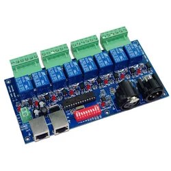 8 channe Relay switch dmx512 Controller, relay output,DMX512 relay control,8way relay switch,10A*8CH led light controller