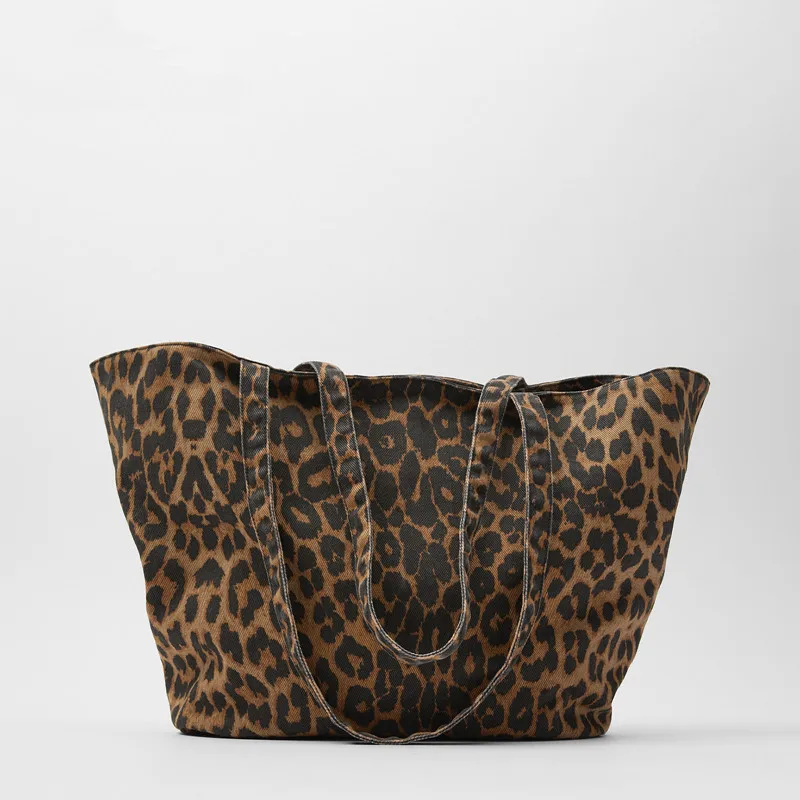 

Leopard Pattern Large Capacity Handbags for Women 2020 New Fashion Single Shoulder Bags Ladies Go Shopping Tote Bag Louis Brand