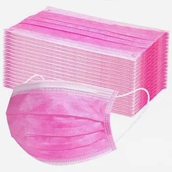 

30 Pcs Disposable Face Mask Adult Non-Woven 3 Layer Breathable Mascarillas Fashion Masks For Face Germ Protection Flag Bandana