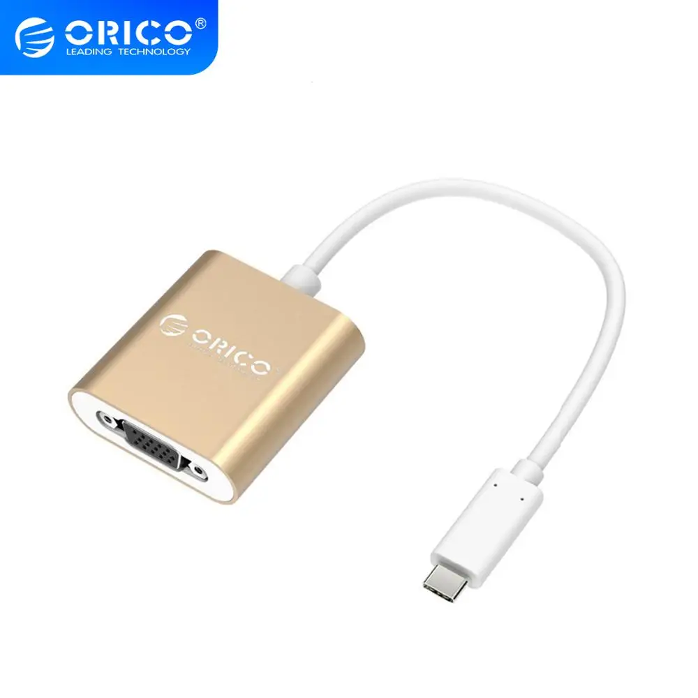 ORICO Type-C to VGA Convert USB 3.1 1080P 60Hz Aluminum Video Adapter For Macbook Samsung ChromeBook Plus | Электроника