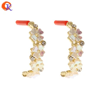 

Cordial Design 40Pcs 8*24MM Jewelry Accessories/Earrings Stud/Imitation Pearl/Flower Shape/DIY Making/Hand Made/Earring Findings