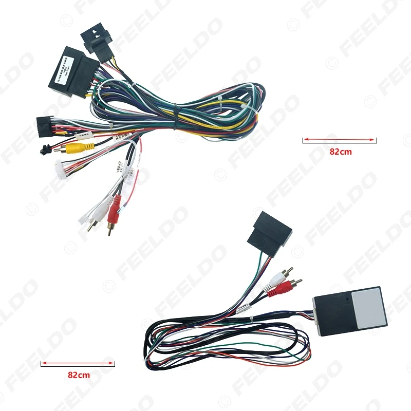 FEELDO Audio Mobil 16PIN Android Kabel Power Adaptor dengan Canbus Kotak untuk Ford Ecosport Melarikan Diri Stereo Wiring Harness