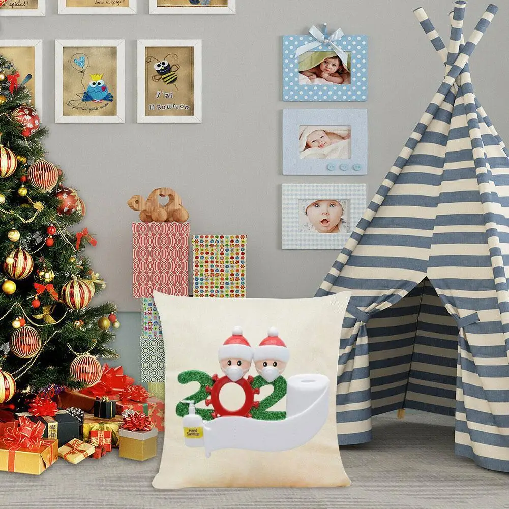 

2020 Christmas Cushion Cover Decorative Pillow Cover Decor Pillow Pillowcase Decor Throw Sofa Case Christmas Home For Home V4E6