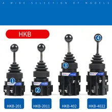 30mm Joystick 4 position 4NO Switch Momentary self reset spring return latching wobble stick Monolever Cross Switch HKB-402 spring return momentary joy stick joystick switch 2 position 2no xd2pa22cr