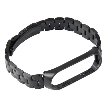 

New Applicable For Millet Bracelet 4 Ultra-Thin Metal Stainless Steel Strap Three Beads Replacement Wristband Steel Ball Belt