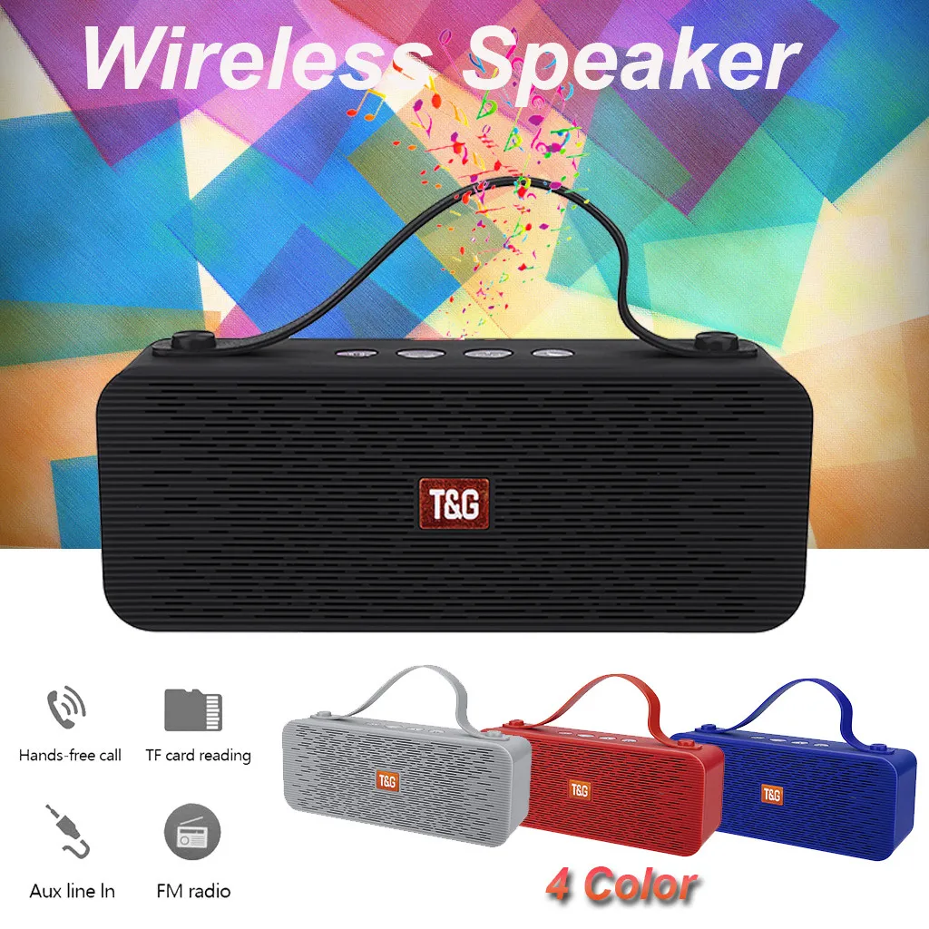 TG521 перезаряжаемая HIFI Портативная Беспроводная Blueteeth стерео TF карта FM Колонка