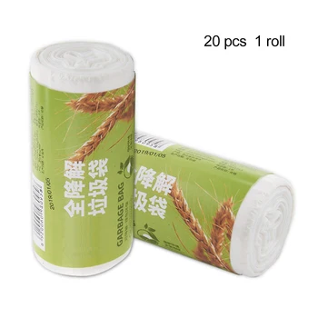 

20 Pcs 10l Kitchen Biodegradable Trash Bags Eco-Friendly Materials Recycling Garbage Bags For Home Food Waste Collection Bag