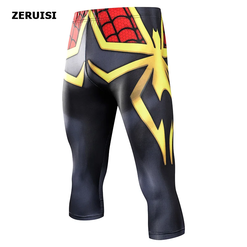 Beste Compressie Leggings Knie Pads Heren Running Broek Gym Fitness Sportkleding Jogger Training Yoga Broek Voor Mannen Cropped Broek