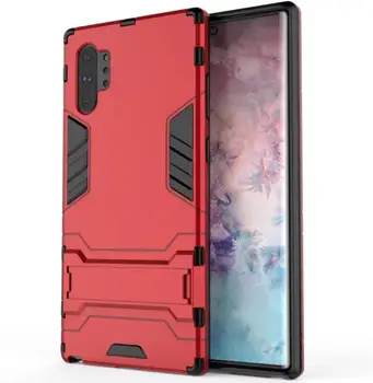 

50pcs/lot Stand PC +TPU 2 in 1 Hybrid Armor Case For Samsung Note 10 Note 10Pro A80 A90 A10S A30S A50S M30S A70S A90 5G A51 A71
