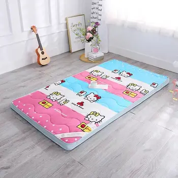 

comfortable Soft Foldable Tatami Mattress students Thick warm high quality Flannel Mattress with straps twin queen king size